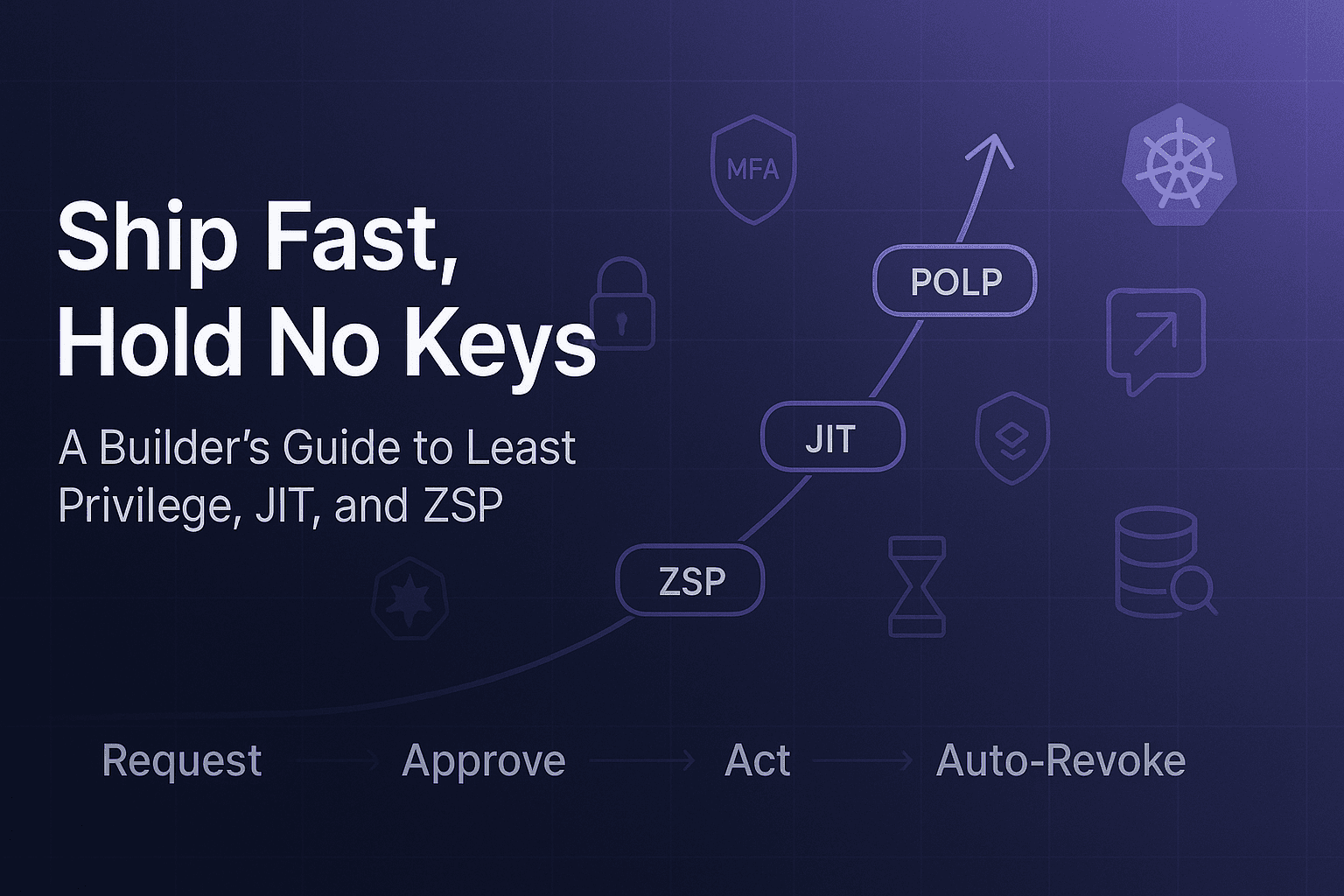 Ship Fast, Hold No Keys: A Builder’s Guide to Least Privilege, JIT, and ZSP